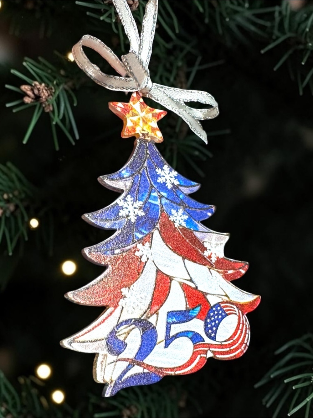America 250 Anniversary Patriotic Ornament - Picture 3 of 4